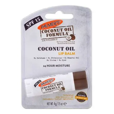 Bálsamo labial hidratante con aceite de coco FPS 15, 4 g, Palmer's