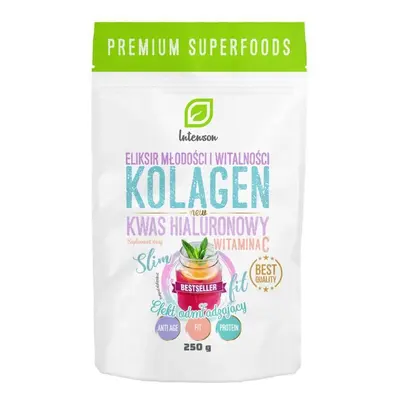 Intenson Colágeno + Vitamina C + Ácido hialurónico con efecto rejuvenecedor, 250g