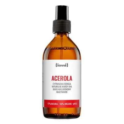 Iossi Acerola, esencia de cítricos, ácidos AHA naturales, ácido hialurónico, niacinamida, 200 ml