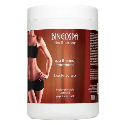 BingoSpa Tratamiento termal con ácido hialurónico cafeína y aroma de pimentón Slim amp;Strong, 1000g