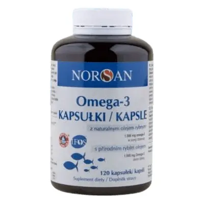 Norsan Omega-3 con aceite de pescado natural (1500 mg), 120 cápsulas