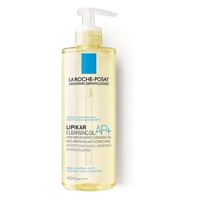 La Roche-Posay Lipikar AP+ aceite limpiador relipidizante para pieles secas con tendencia atópica, 400 ml