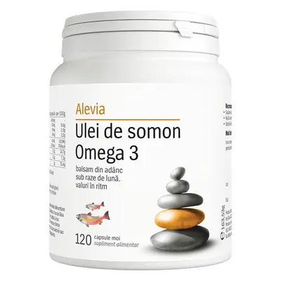 Aceite de salmón Omega 3, 120 cápsulas, Alevia