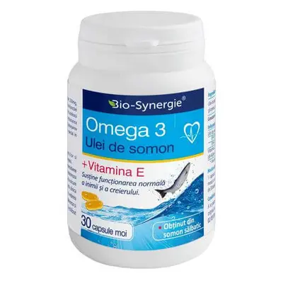 Omega 3 aceite de salmón + vitamina E, 30 cápsulas, Bio Synergie