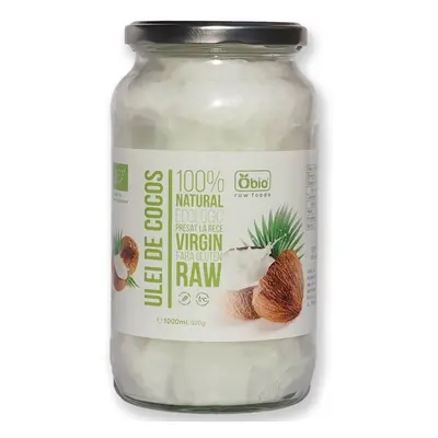 Aceite de coco virgen prensado en frío, 1000 g, Obio
