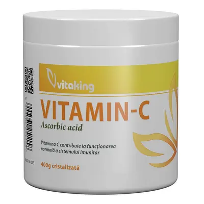 Vitamina C ácido ascórbico, 400 g, VitaKing