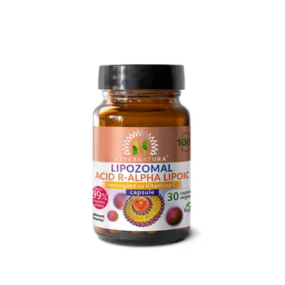 Ácido R-alfa-lipoico lipozomal, 30 cápsulas vegetales, Hypernatura