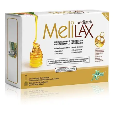 MeliLax microclismos con propóleo Pediátrico, 6 piezas, Aboca
