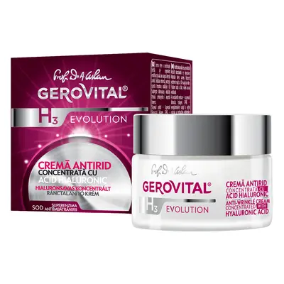 Gerovital H3 Evolution Perfect Look Crema antiarrugas Ácido Hialurónico al 3 %, 50 ml