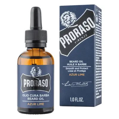 Proraso Blue, aceite para barba, lima azur, 30 ml