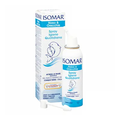 Isomar spray nasal y ótico isotónico de agua de mar, 100 ml, Euritalia