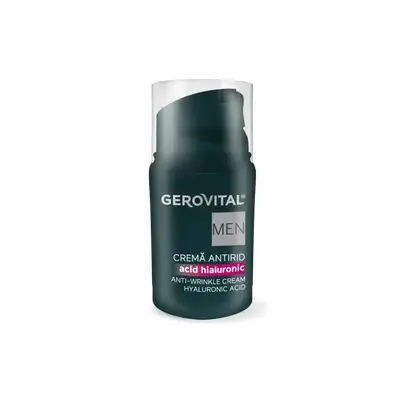 Crema antiarrugas con ácido hialurónico Gerovital Men, 30 ml, Farmec