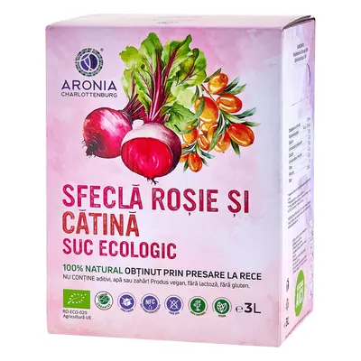 Zumo de remolacha y espino amarillo 100% natural y ecológico por 3 litros