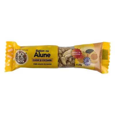 Barrita de cacahuete, albaricoque y achicoria, 28 g, Solaris