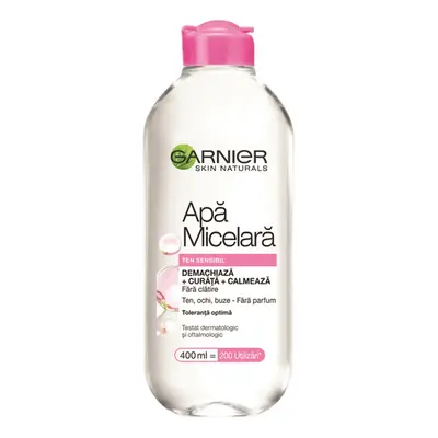 Agua micelar para pieles sensibles Skin Naturals, 400 ml, Garnier