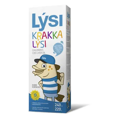 Aceite de hígado de bacalao para niños, 240 ml, Lysi
