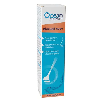 Ocean BIO-ACTIF Congestión nasal, Agua de mar hipertónica para adultos, 125ml, Yslab