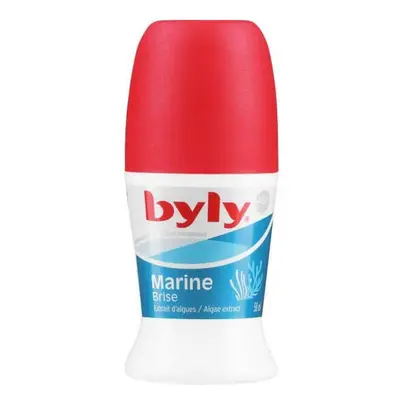 Desodorante roll-on con extracto de algas, 48h Protección marina, 50 ml, Byly