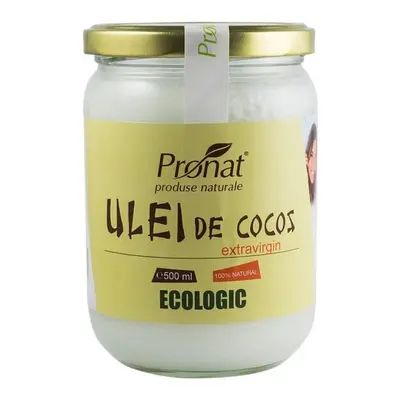 Aceite de coco virgen extra ecológico, 500 ml, Pronat