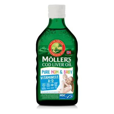 Aceite de hígado de bacalao Pure Mom & Baby, 250 ml, Möller's