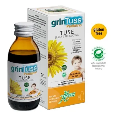 GrinTuss Jarabe Pediátrico para la Tos, 180 ml, Aboca
