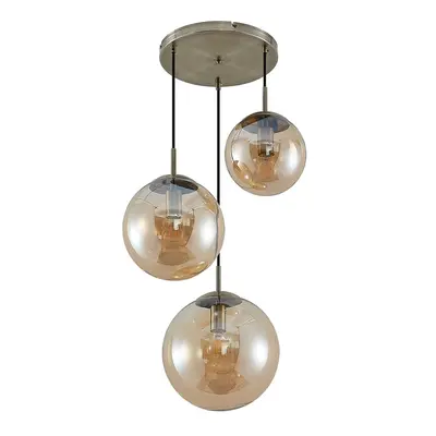 Lindby - Teeja 3 Cluster Lámpara Colgante Amber