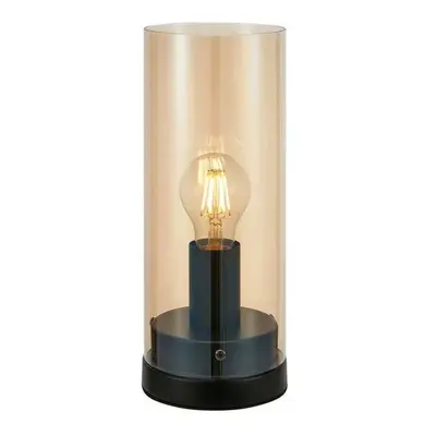 Markslöjd - Post Lámpara de Sobremesa H29 Black/Amber