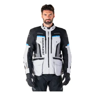 Alpinestars Chaqueta Bogotá Pro Drystar® Ice Gray Black Cyan, Talla: M
