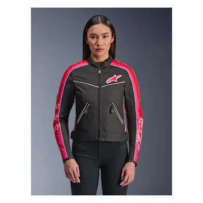 Alpinestars Chaqueta Stella T-Dyno Resistente Al Agua Para Mujer Black Bright Red Fuchsia