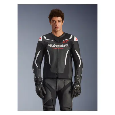 Alpinestars Chaqueta De Cuero GP Force V2 Air Black White, Talla: 58