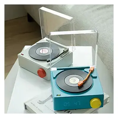 Altavoz despertador retro con forma de tocadiscos