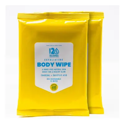 Toallitas Corporales Exfoliantes con Carbón y Ácido Salicílico