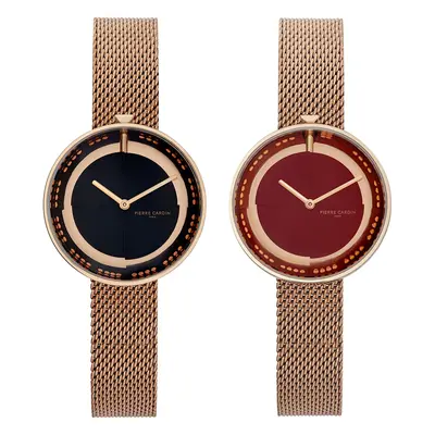 Reloj de mujer Pierre Cardin con esfera moderna, reloj analógico de cuarzo con brazalete de acer