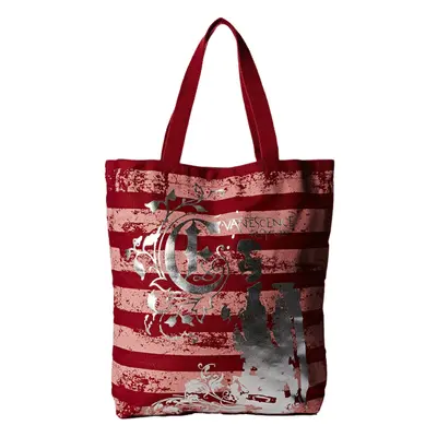 Bolsa de mano EVANESCENCE de banda alternativa para mujer y hombre con logo frontal 37x35 cm LT1