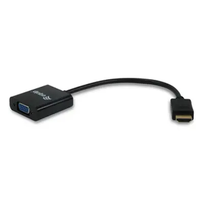 ADAPTADOR HDMI MACHO A VGA HEMBRA CON AUDIO JACK 3.5" EQUIP 11903607 11903607