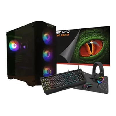 Zone Evil AMD Ryzen 5 4650G 16GB 2 Tb NVMe Windows 11 Monitor 24 Teclado raton auriculares y alfombriila Ordenador GamingPC 24A5