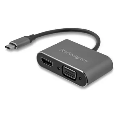 ADAPTADOR USB-C A VGA Y HDMI 2EN1 4K 30HZ GRIS ESPACIAL CDP2HDVGA