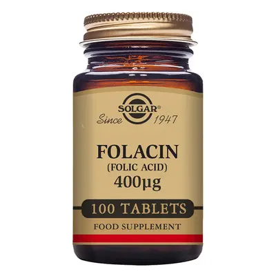 Solgar Folacina (Ácido Fólico) 400mcg Comprimidos x100