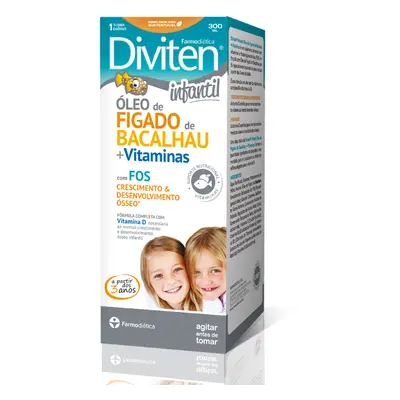 Diviten Infantil Aceite de Hígado de Bacalao + Vitaminas 300ml