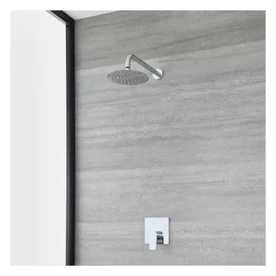 Ducha Cromada Moderna con Alcachofa Redonda