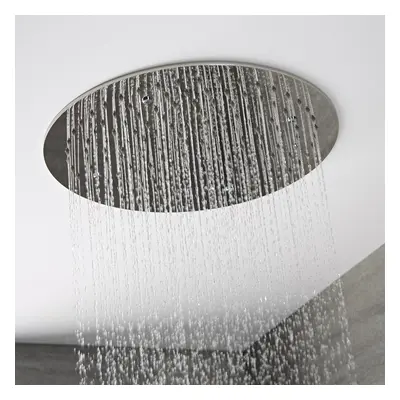 Alcachofa de Ducha Redonda Empotrable de Techo de Acero Inoxidable 400x400x51mm Trenton Rociador