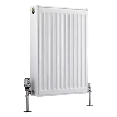 Radiador Convector Blanco 600x 400mm Acero Delgado Panel de Convección Único Radiador Agua Conve