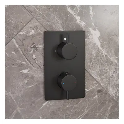 Alcachofa de Ducha Moderna de 300mm - Negro - Otto