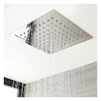 Alcachofa de Ducha Cuadrada Empotrable de Techo de Acero Inoxidable 280mm