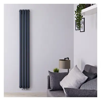 Radiador de Diseño Horizontal Doble 616 Vatios 590x1780mm Calefacción Central de Agua  Radiador de Pared