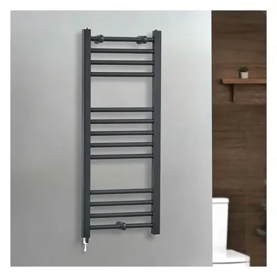 Radiador Toallero Eléctrico Plano - 1000mm x 400mm - con Elemento Eléctrico Simple - Color Antracita - Artle - Fabricado por ECO