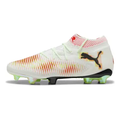 PUMA Botas de fútbol FUTURE 8 ULTIMATE LAUNCH FG unisex, Calzado, Blanco/Negro/Lime Squeeze, 42.