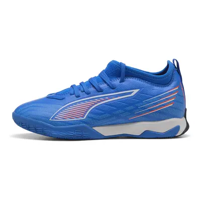 PUMA Botas de fútbol sala ULTRA 6 MATCH Mid juveniles, Calzado, Ultra Azul/Blanco/Glowing Rojo, 