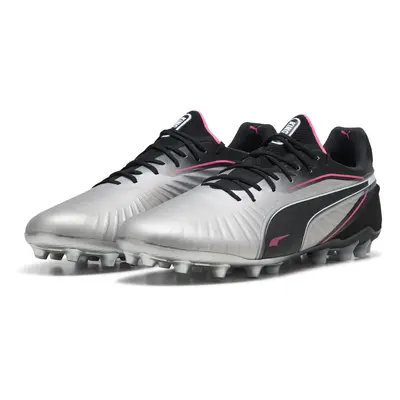 PUMA Botas de fútbol KING ULTIMATE MG, Sport, Silver/Negro/Sun Struck, 40.5