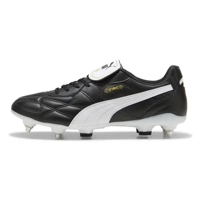 PUMA Botas de fútbol KING TOP MxSG unisex, Calzado, Negro/Blanco/Dorado, 47